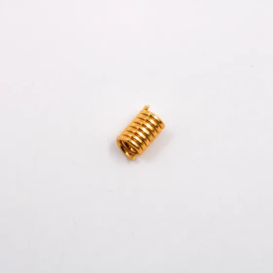 Mola Para Oculos 7 Voltas 06Mm Em Aluminio Com 1000 Pecas 073 - Dourado 073