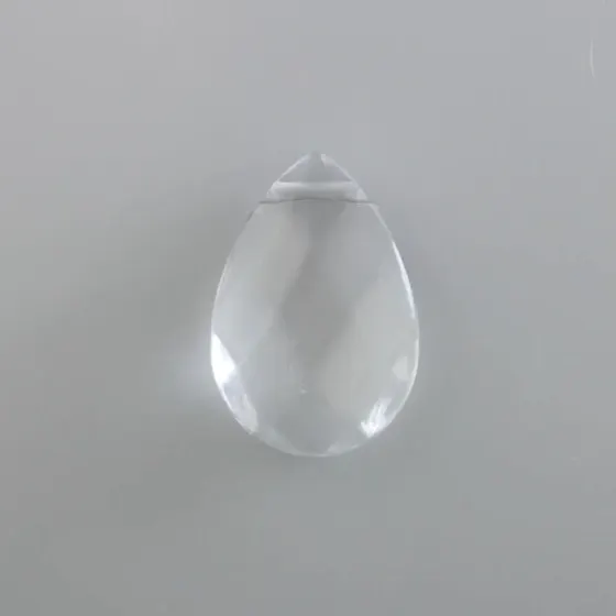 Ponteira Gota Sextavada 35Mm Em Acrilico Com 500Gr 001 - Cristal Transparente 001