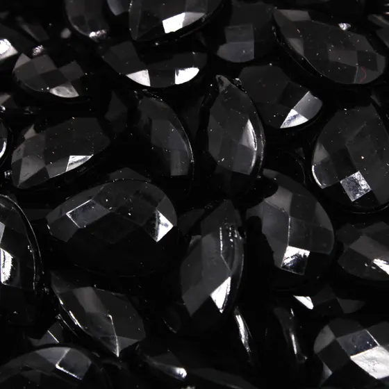 Ponteira Gota Sextavada 35Mm Em Acrilico Com 500Gr 072 - Preto