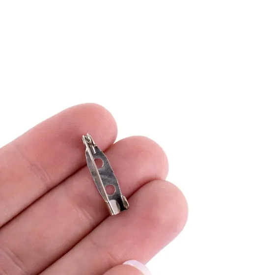 Base De Broche 20Mm Em Ferro Com 1.000 Pecas 074 - Niquel 074