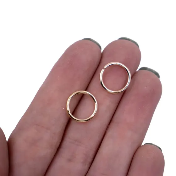 Argolinha 12Mm Em Ferro Com 500Gr 073 - Dourado 073