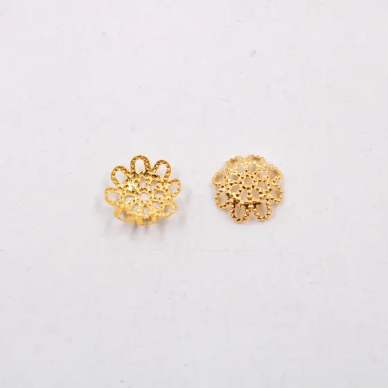 Tulipa Flor 10Mm Em Ferro Com 1.000 Pecas 073 - Dourado 073
