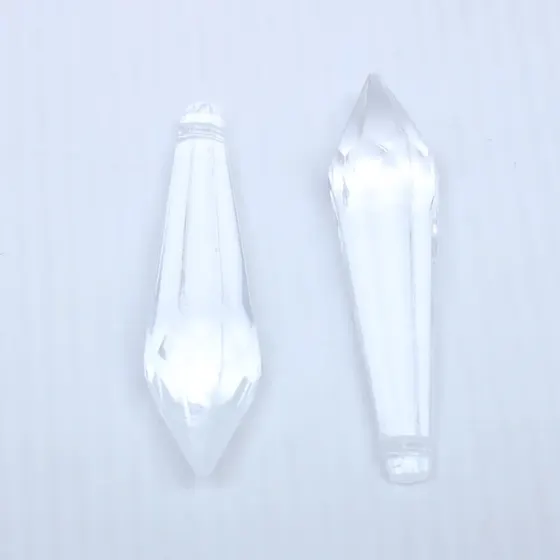 Ponteira 12X50Mm Em Acrilico Com 500Gr 001 - Cristal Transparente 001