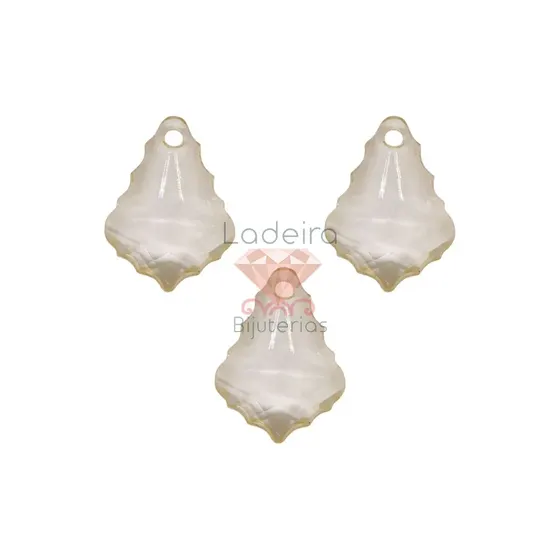 Ponteira Bacalhau Translucida 15X22Mm Em Acrilico Com 500Gr 0610 - Bege 0610