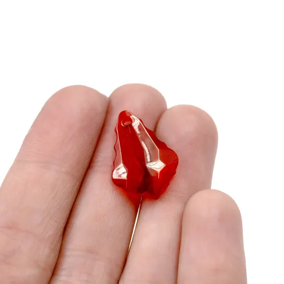 Ponteira Bacalhau Translucida 15X22Mm Em Acrilico Com 500Gr C006 - Vermelho