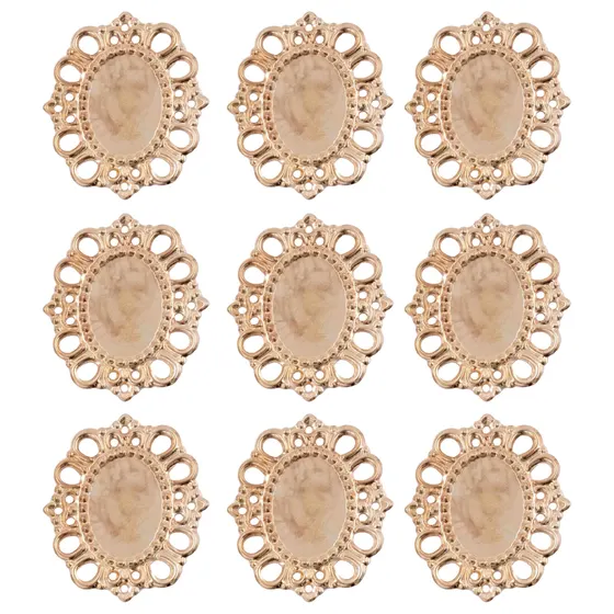 Tag Oval Para Chaton 13X18Mm Em Ferro Com 200 Pecas