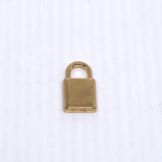 Pingente Cadeado Em Zamak 0.9X0.6Mm Com 20 Pecas 073 - Dourado 073