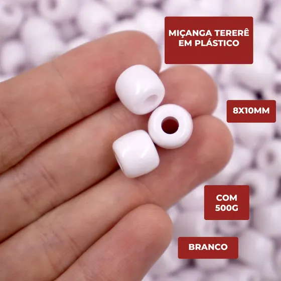 Micanga Terere 8X10Mm Em Plastico Com 500G