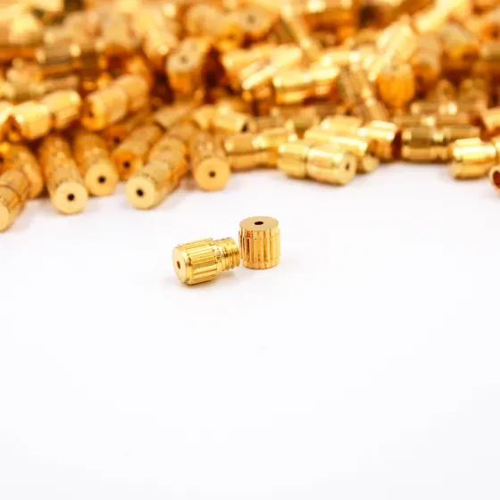 Fecho Rosca Sem Argola 3.8X8.5Mm Em Latao Com 250 Pecas