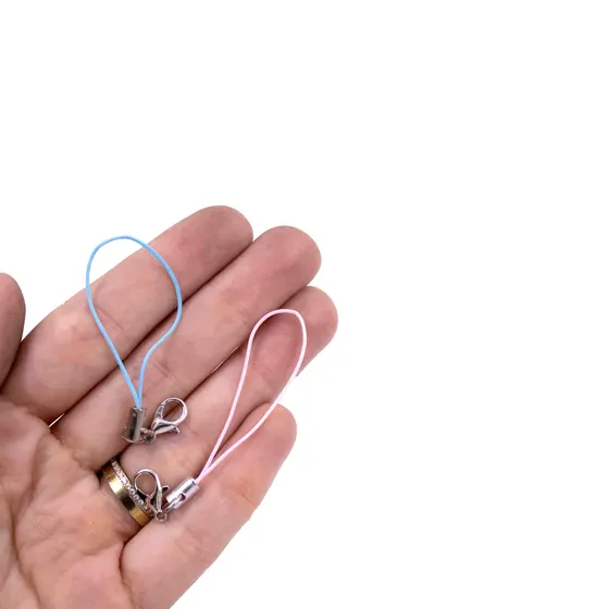 Fio De Corda Com Fecho Para Celular 5Cm Com 100 Pecas