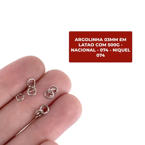 Argolinha 03Mm Em Latao Com 500G - Nacional
