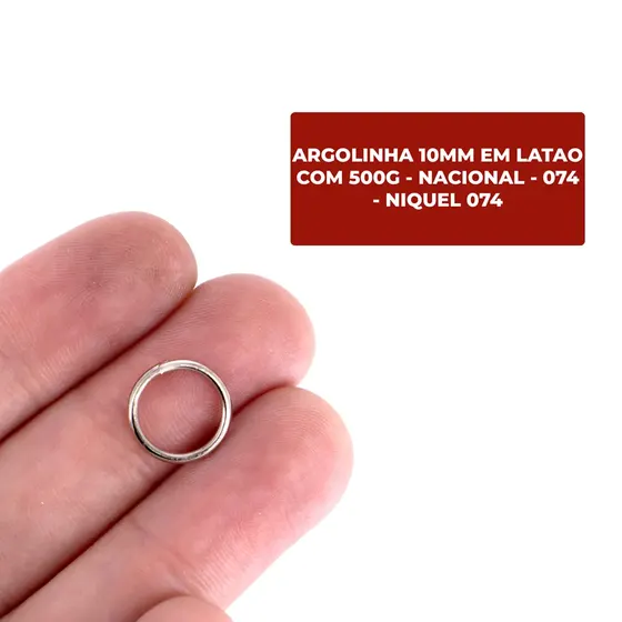 Argolinha 10Mm Em Latao Com 500G - Nacional