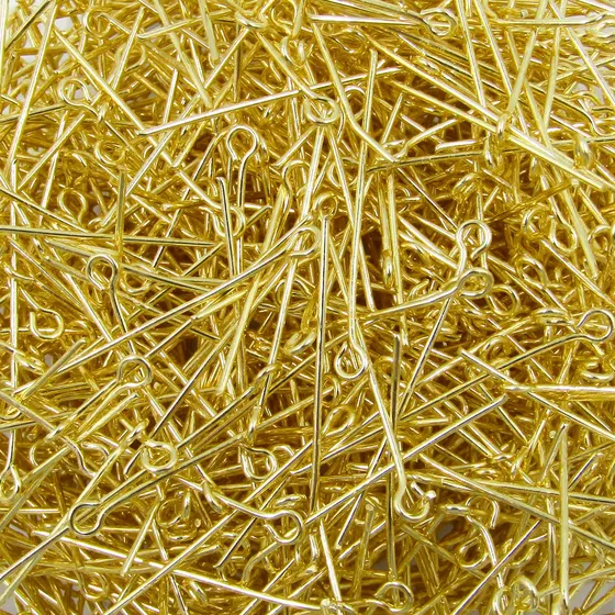 Alfinete Contra Pino Latao 30Mm Com 500G - Nacional