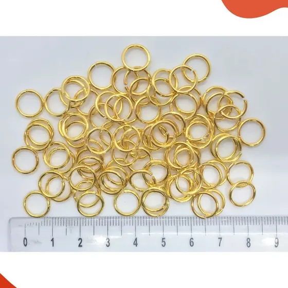 Argolinha 10Mm Em Latao Com 250Gr