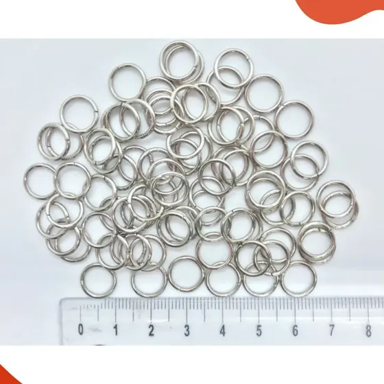 Argolinha 10Mm Em Latao Com 250Gr