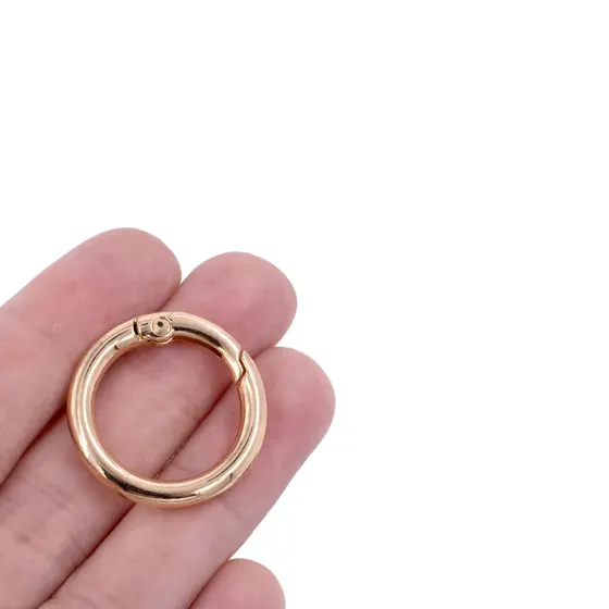 Argola Mosquetao Articulada 25Mm Em Zamac Com 50 Pecas