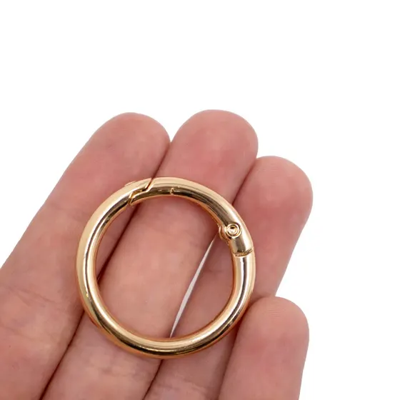Argola Mosquetao Articulada 32Mm Em Zamac Com 25 Pecas