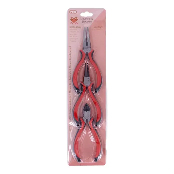 Kit Com 3 Alicates Para Bijuterias