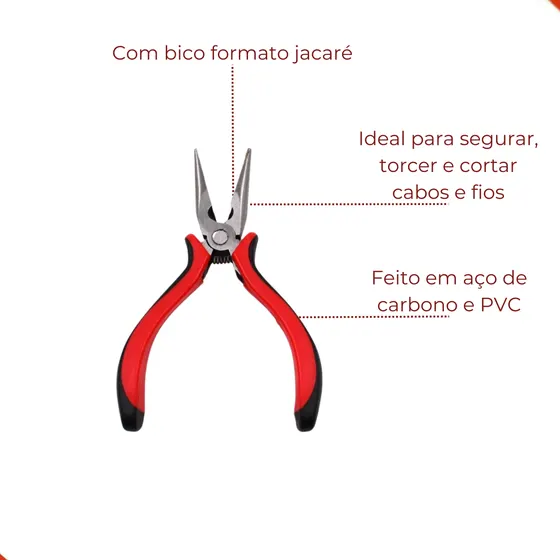 Alicate Bico De Jacare Para Bijuterias