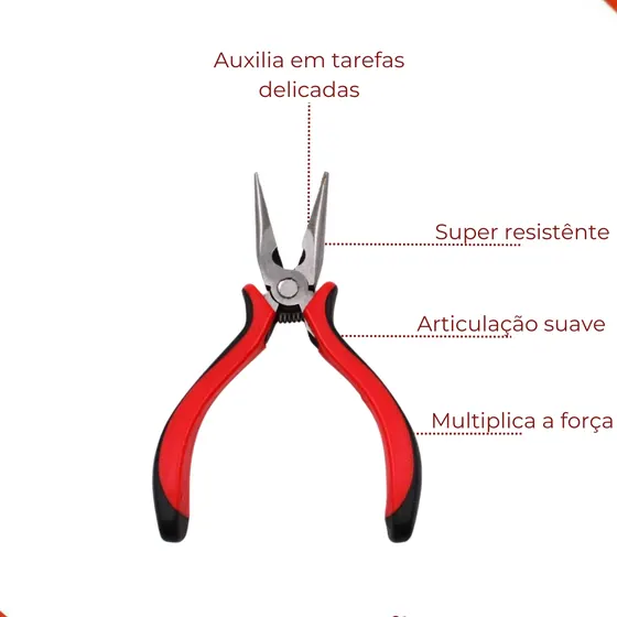 Alicate Bico De Jacare Para Bijuterias