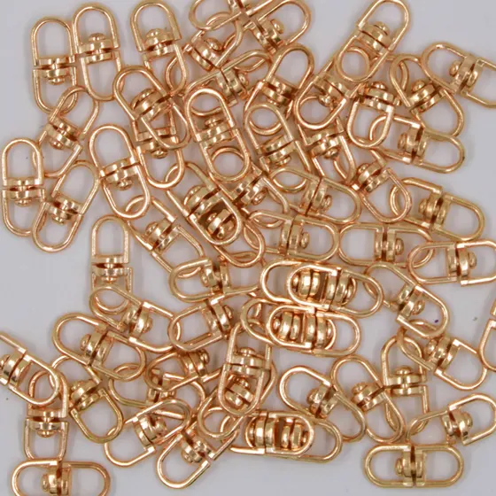 Conector Giratorio Para Fecho 25X08Mm Em Zamac Com 100 Pecas