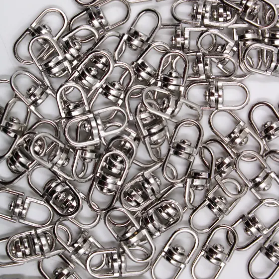 Conector Giratorio Para Fecho 25X08Mm Em Zamac Com 100 Pecas