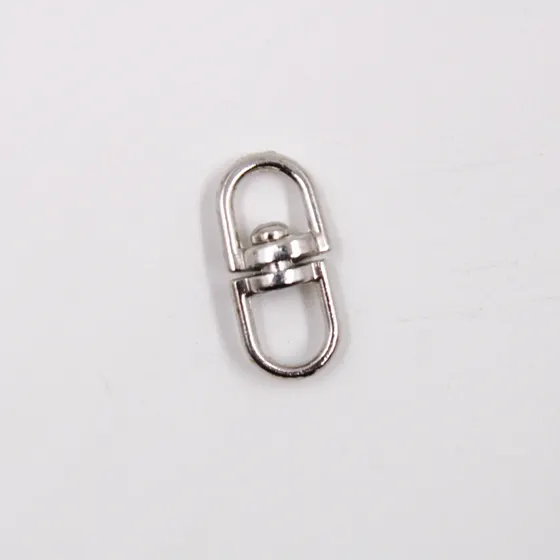 Conector Giratorio Para Fecho 25X08Mm Em Zamac Com 100 Pecas