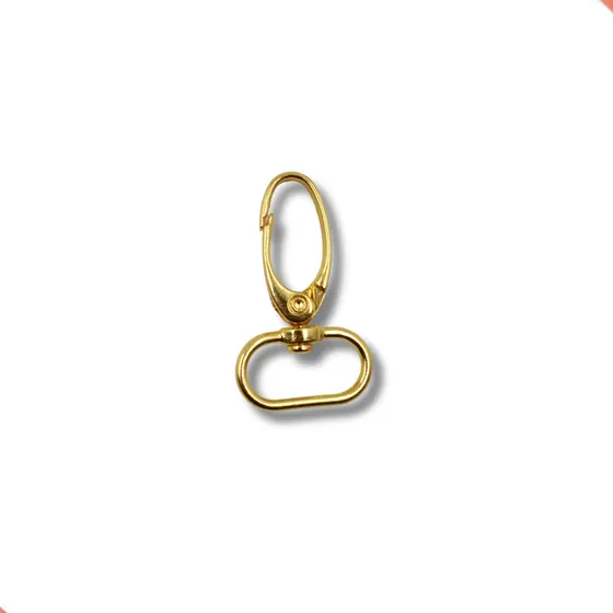 Fecho Mosquetao Base Arredondada 45X25Mm Em Zamac Com 50 Pecas