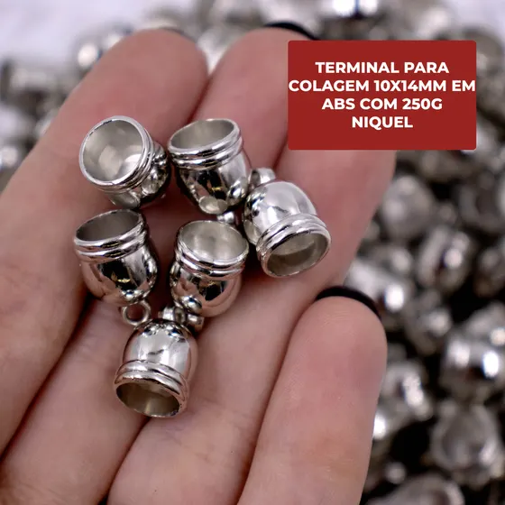 Terminal Para Colagem 10X14Mm Em Abs Com 250G