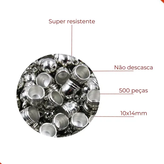 Terminal Para Colagem 10X14Mm Em Abs Com 250G