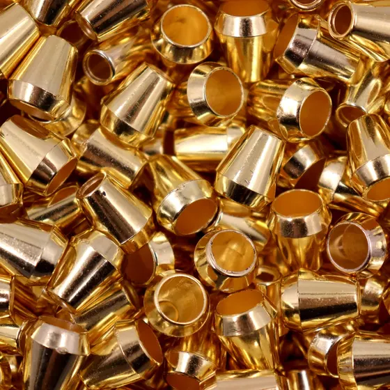 Ponteira Cone 13X11Mm Em Abs Com 500 Pecas - Dourado