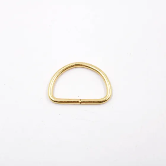 Meia Argola 25Mm Em Ferro Com 400 Unidades - Dourado
