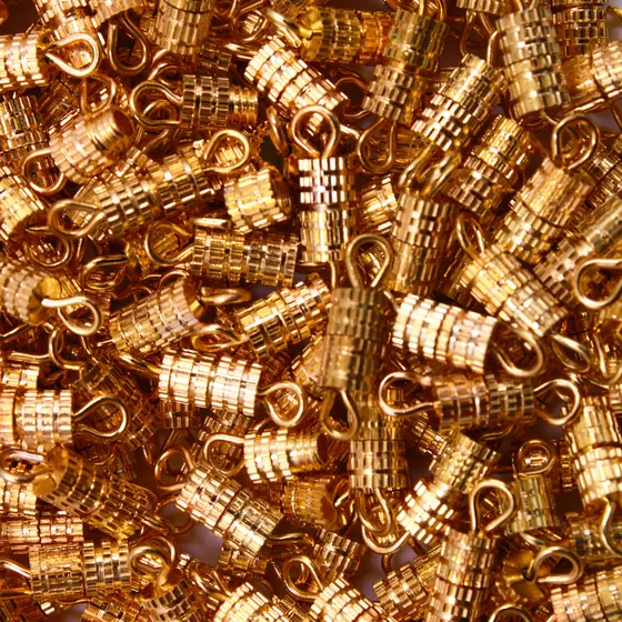 Fecho De Rosca Com Argola De Latao 4X12Mm Com 250 Pecas - Dourado