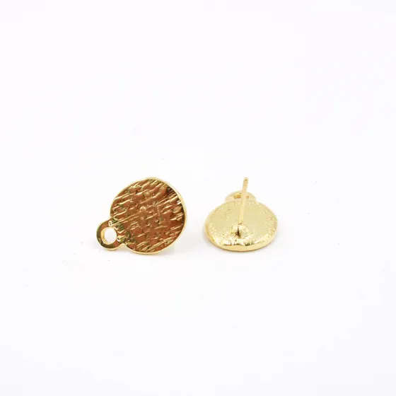 Pino De Brinco Redondo 16X12Mm Em Zamac Com 100G - Dourado