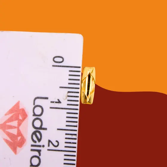 Fecho Canoa 2.4Mm Em Ferro Com 1000 Pecas - Dourado