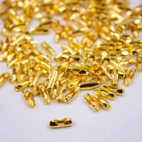 Fecho Canoa 2.4Mm Em Ferro Com 1000 Pecas - Dourado
