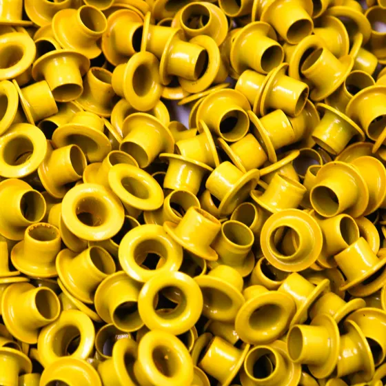 Ilhos Baxmann 54 Em Aluminio Com 1000 Pecas - Amarelo