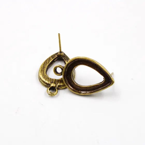 Pino De Brinco Gota 13X18Mm Com Saida Em Zamac Com 100Gr - Ouro Velho