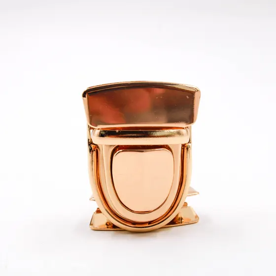 Fecho Para Bolsa Tic Tac 37X30Mm Em Ferro Com 12 Pecas - Dourado