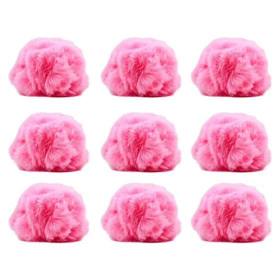 Pompom De Bolinha 80Mm Em Poliester Com 40 Pecas