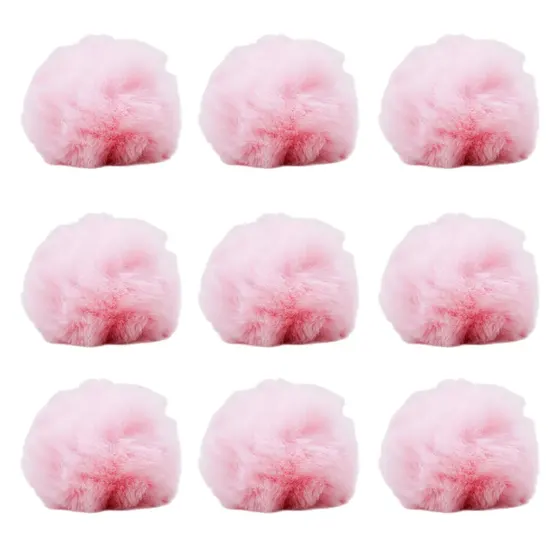 Pompom De Bolinha 80Mm Em Poliester Com 40 Pecas