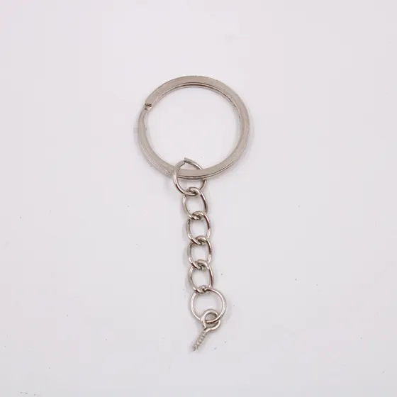 Argola Chaveiro Com Pitao 25Mm Em Ferro Com 200 Pecas - Niquel