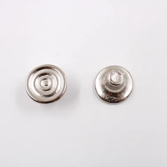 Pe De Bandeja Redondo 18X15Mm Em Zamac Com 12 Pecas - Niquel