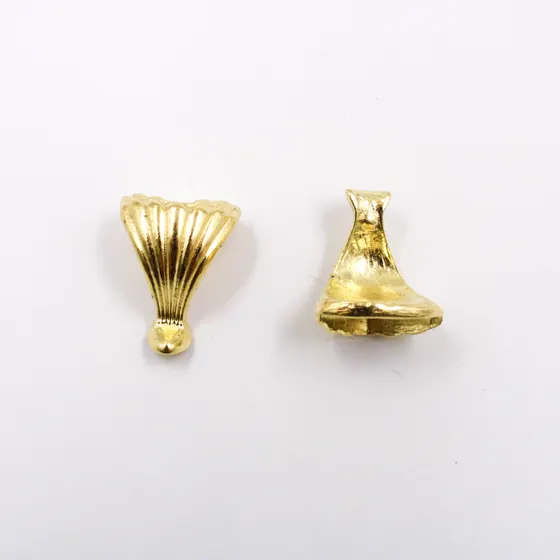 Pe De Bandeja 23X16Mm Em Zamac Com 12 Pecas - Dourado