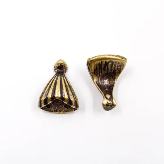 Pe De Bandeja 23X16Mm Em Zamac Com 12 Pecas - Ouro Velho