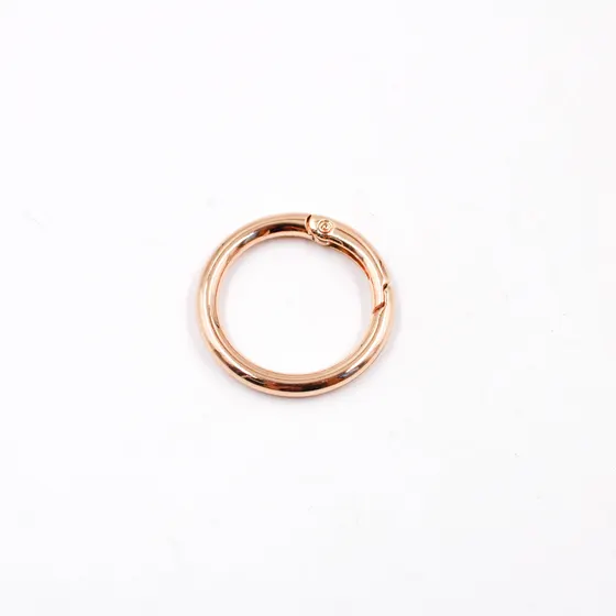 Argola Mosquetao 32Mm Em Zamac Com 25 Pecas - Dourado