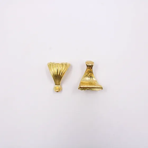 Pe De Bandeja 28X22Mm Em Zamac Com 12 Pecas - Dourado