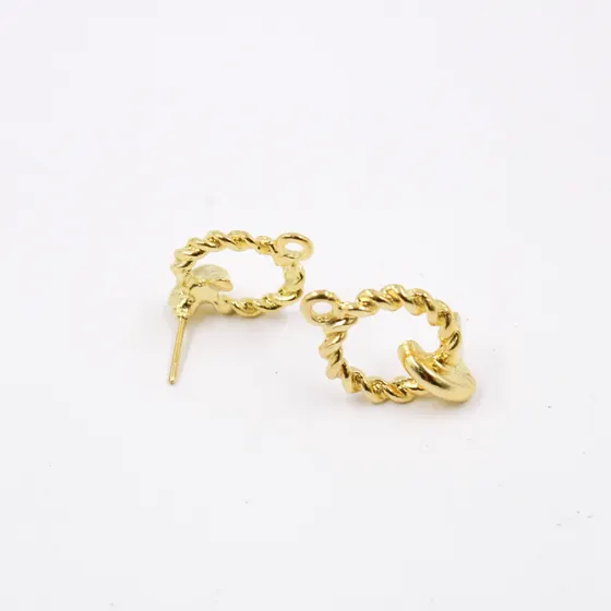 Pino De Brinco Trancado 19X12Mm Em Zamac Com 100G - Dourado