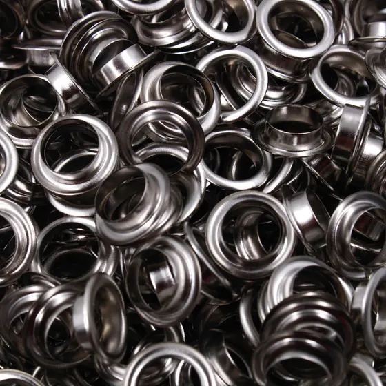 Ilhos Cabeca Chata 10Mm Em Ferro Com 1000 Un - Niquel