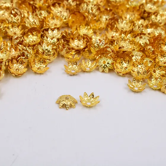 Tulipa Floco De Neve 08Mm Em Ferro Com 1000 Pecas - Dourado